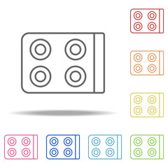 Poster - stove icon. Elements of kitchen in multi color style icons. Simple icon for websites, web design, mobile app, info graphics