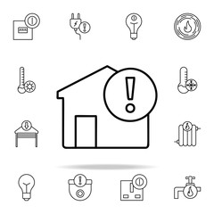 Aufkleber - exclamation mark icon. Automation icons universal set for web and mobile