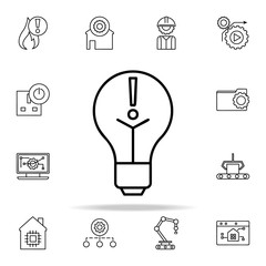 Aufkleber - exclamation mark icon. Automation icons universal set for web and mobile
