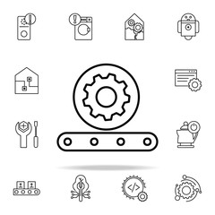 Aufkleber - automatic production icon. Automation icons universal set for web and mobile