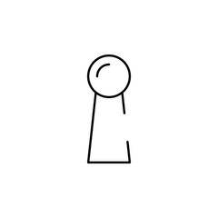 Poster - keyhole icon. Element of security icon. Thin line icon for website design and development, app development. Premium icon