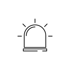 Poster - siren icon. Element of security icon. Thin line icon for website design and development, app development. Premium icon