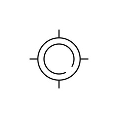 Poster - target 2 icon. Element of security icon. Thin line icon for website design and development, app development. Premium icon