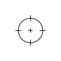 Poster - target icon. Element of security icon. Thin line icon for website design and development, app development. Premium icon