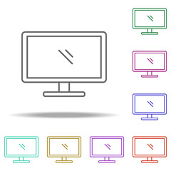 Poster - computer skills icon. Elements of Web in multi color style icons. Simple icon for websites, web design, mobile app, info graphics