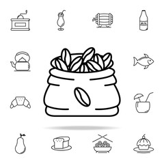 Canvas Print - coffee bag icon. Food and drink icons universal set for web and mobile