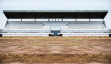 Empty Grandstand For Sports Cheer