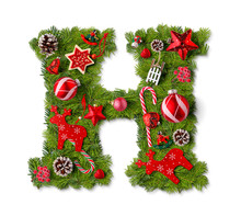 Christmas Alphabet Letter H