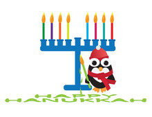 Hanukkah Penguin Free Stock Photo - Public Domain Pictures