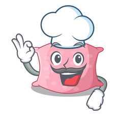 Wall Mural - Chef cartoon cute pillow decorated in sofa