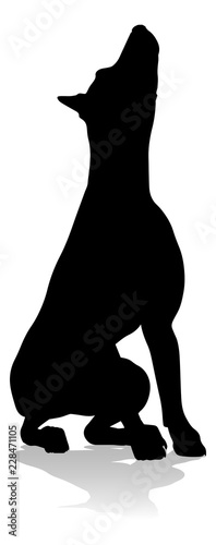 Fotografía A detailed animal silhouette of a pet dog