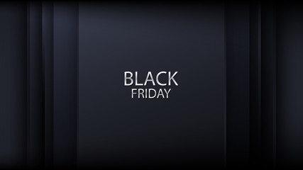 Sticker - Modern gray black friday design