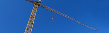 Yellow Crane And Blue Sky 