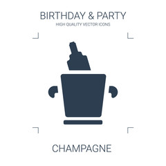 Sticker - champagne icon