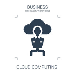 Wall Mural - cloud computing icon