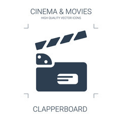 Canvas Print - clapperboard icon