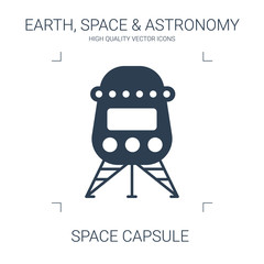 Sticker - space capsule icon