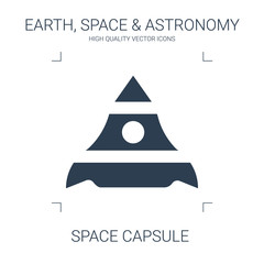 Sticker - space capsule icon