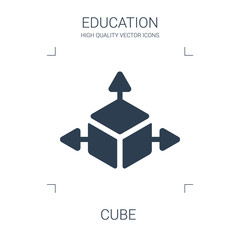 Canvas Print - cube icon