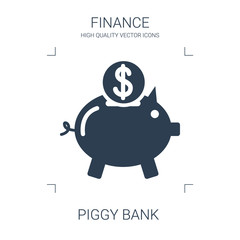 Canvas Print - piggy bank icon