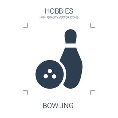 Canvas Print - bowling icon