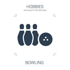 Canvas Print - bowling icon