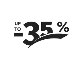 Poster - discount symbol. Business promotion sticker. Hot season sale label, holiday coupon icon. Template for promo flyer, banner design, poster. Vector illustration.