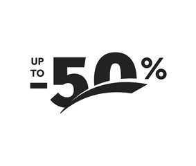 Poster - discount symbol. Business promotion sticker. Hot season sale label, holiday coupon icon. Template for promo flyer, banner design, poster. Vector illustration.