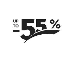 Poster - discount symbol. Business promotion sticker. Hot season sale label, holiday coupon icon. Template for promo flyer, banner design, poster. Vector illustration.