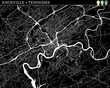 Simple map of Knoxville, Tennessee