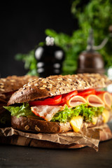 Wall Mural - Classic BLT sandwiches