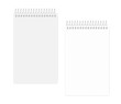 Spiral wire bound junior legal size squared note book, template