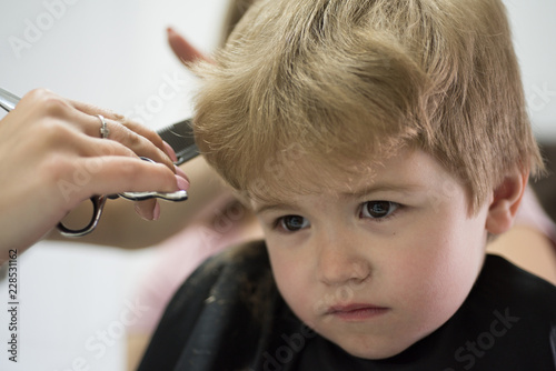Professional Styling Cute Boys Hairstyle Little Child