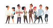 © Vector_Vision - Collection of charming young businessmen and managers. Flat modern cartoon style.