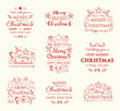 © Karolina Madej - Concept of Christmas ornaments with wishes. Vector.