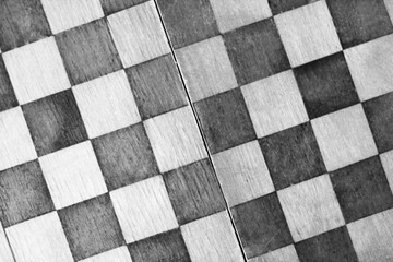 top view of chess board so close