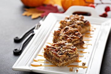 Wall Mural - Caramel pecan bars