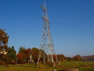 High voltage post or High voltage tower