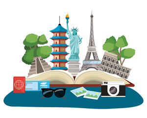 Sticker - world landmarks icon