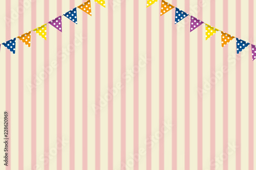 イラスト素材 ボーダー柄背景 カラフルな三角旗 パーティーフラッグ 横位置 ベクターデータ Party Flag Stock Vector Adobe Stock イラスト素材 ボーダー柄背景 カラフルな三角旗 パーティーフラッグ 横位置 ベクターデータ Party Flag Stock Vector Adobe Stock
