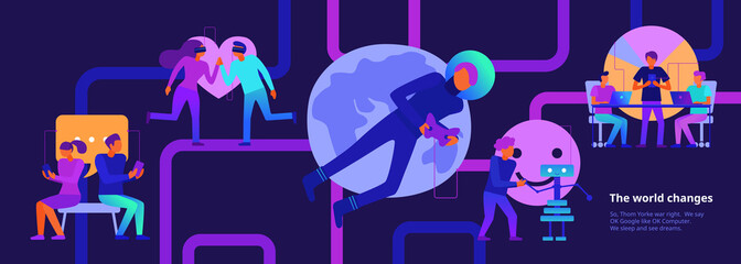 Modern Technologies Illustration