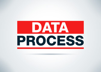 Wall Mural - Data Process Abstract Flat Background Design Illustration
