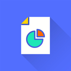 Poster - business report - vector icon for graphic and web design.