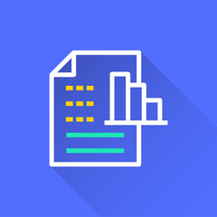 Poster - business report - vector icon for graphic and web design.