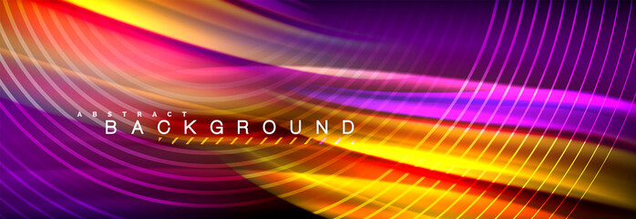 Fluid color wave line background. Trendy abstract layout template for business or technology presentation, internet poster or web brochure cover, wallpaper