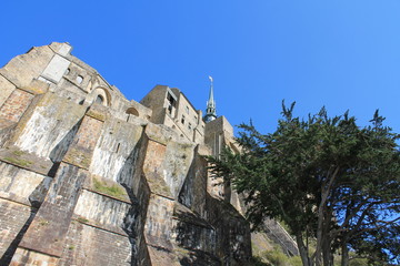 Mont Saint Michel abbey - UNESCO world heritage, Normandy, France 