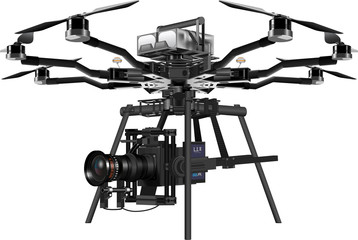 Wall Mural - drone vector, drone illustration, editable drone graphic - professional drone with industry leading 