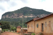 Rural village and hillside in Ghana.