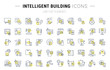 © M.Style - Set Vector Line Icons of Intelligent Building.