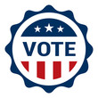 Vote - Election Day Badge - USA Elections Badge Icon